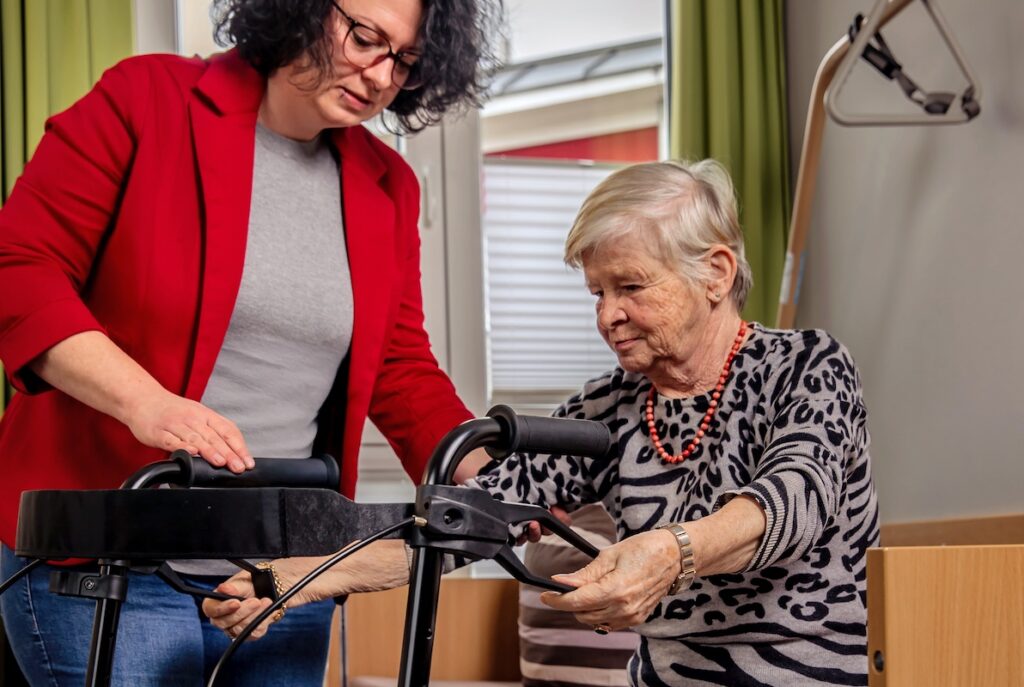 Hilfe beim Rolllator